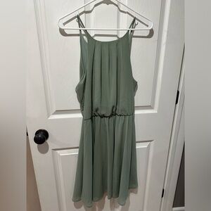 Olive green dress
